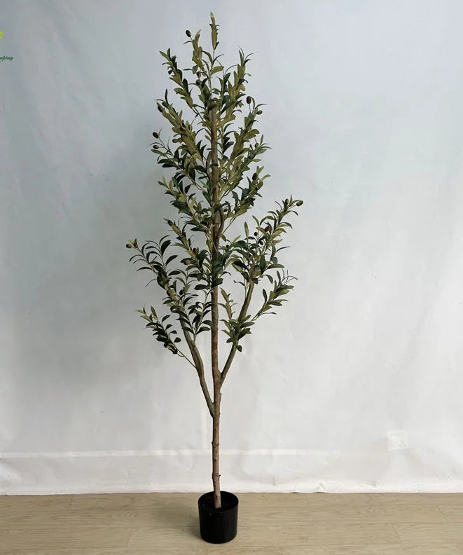 7ft Large Artificial Olive Tree Wood Trunk with Branches for Christmas Wedding or Home Decor