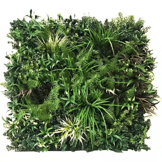 Fireproof Decorative Wall Panel Artificial Vertical Green Wall with Grass Type Plant Type for Indoor and Outdoor Decor