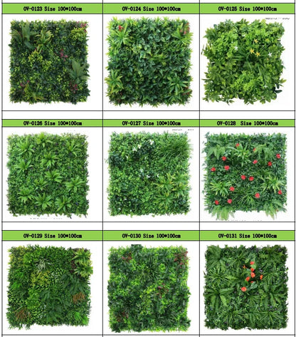 UV Resistant Outdoor Climbing Grass Wall Plastic Vertical Green Plant Artificial Wall for House or Office Use