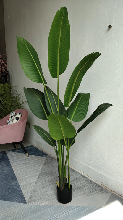 Artificial Banana Plants 150cm Tall Use for Home Office  Plastic Plants