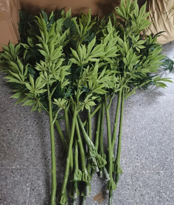 Faxu Marijuana Plants  Fake Hemp  Plant  for Home Decor