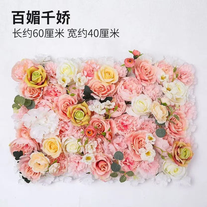 High Quality Artificial Wedding Green Grass Wall Decor Indoor Outdoor Use Plastic 40x60cm Fake Plant