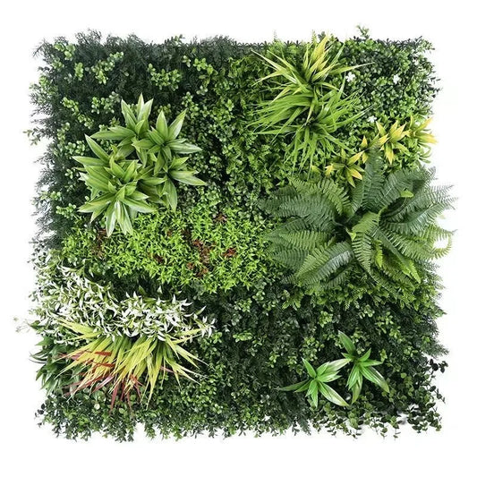 UV Resistant Outdoor Climbing Grass Wall Plastic Vertical Green Plant Artificial Wall for House or Office Use