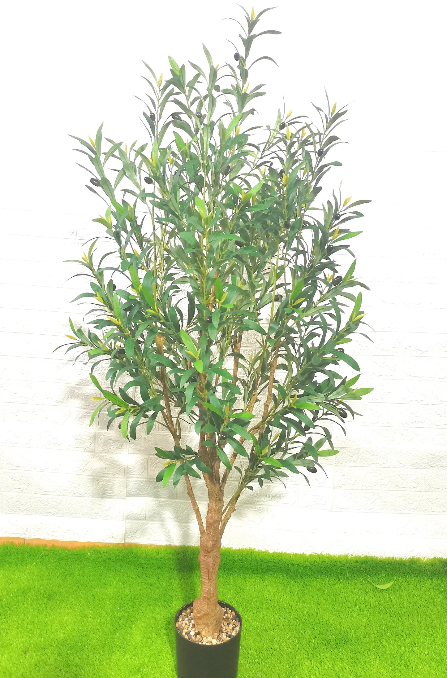 Large Artificial Olive Tree Interior Plastic Potted Plant Decor Stylish Plastic Decoration Tree