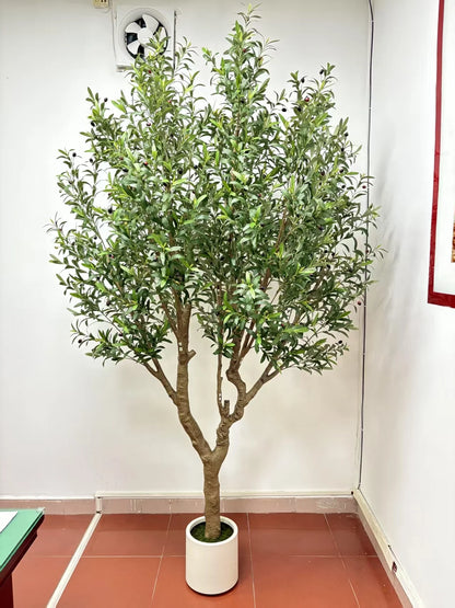 8ft Beautifully Crafted Artificial Olive Tree Plastic Product for Wedding Genre