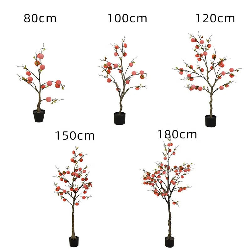 Orangewood Lemon Tree Artificial Plastic Potted Plants Beautiful Plastic Indoor Garden Decor