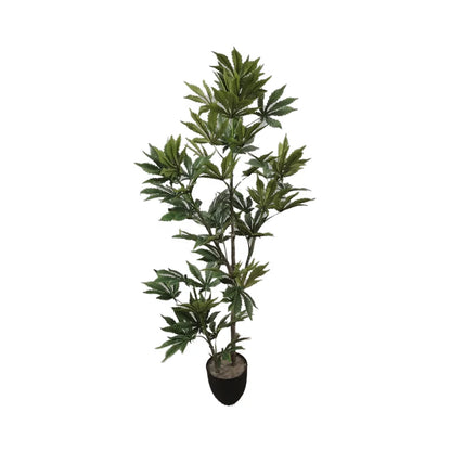 Faxu Home Decor Artificial Hemp Plant Fake Marijuana Plants for Indoor Use