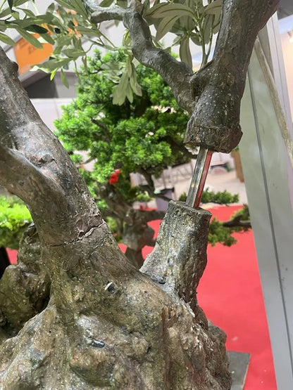Large Old Artificial Olive Tree for Office Shopping Mall Store Decoration New Fake Grass Branch Plant Made of Plastic Fiberglass