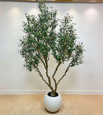 Realistic Design Artificial Large Olive Tree 220cm Recyclable Handmade Plastic Decorative for Halloween
