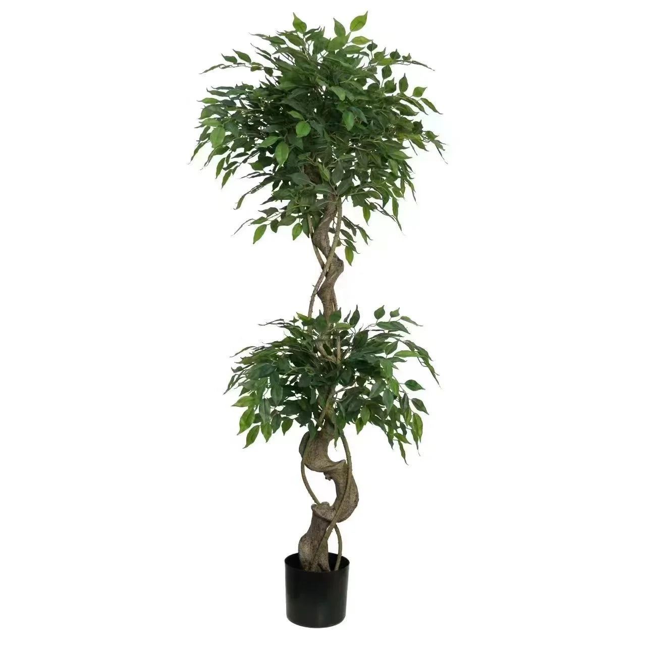 UV Protected Artificial Indoor Bonsai Plastic Tree Simulated Botanical Garden Outdoor Pots/Planted/Leaves Fake Grass Room