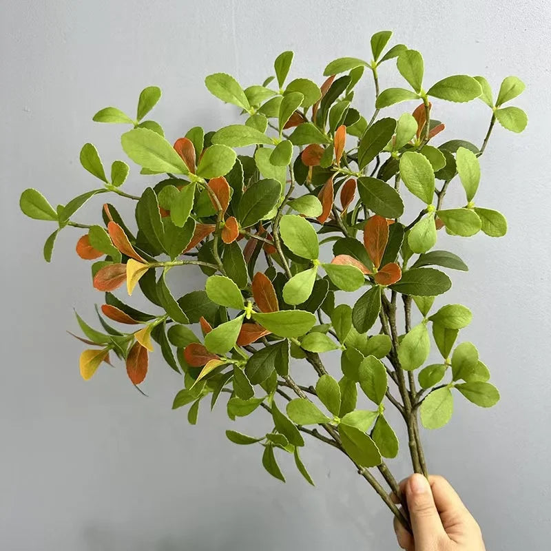 Fabric Artificial Leaf Branches Decor for Office Parties or Room Decor Fake Leaf