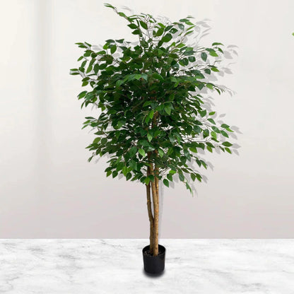 UV Protected Artificial Indoor Bonsai Plastic Tree Simulated Botanical Garden Outdoor Pots/Planted/Leaves Fake Grass Room